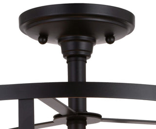 Akron 15" 3 Light Semi-Flush Mount Oil Rubbed Bronze