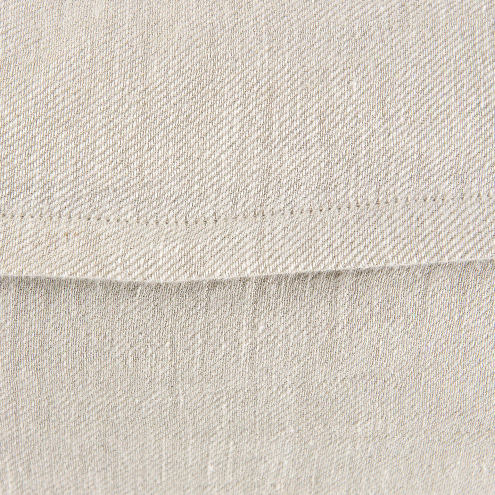 Mae 14Lx26W Beige Fabric Decorative Pillow Cover