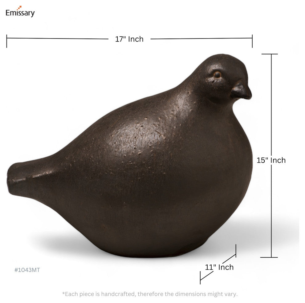 Metallic Quail Decoration