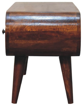 Chestnut Circular TV Unit
