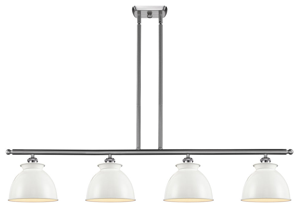 Innovations 516-4I-SN-M14-W Adirondack 4 Light Island Light Brushed Satin Nickel
