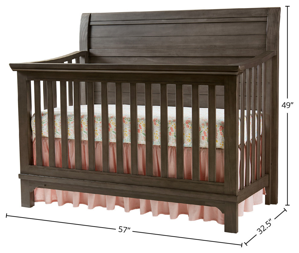Taylor 57"W Wood Crib, Dusk