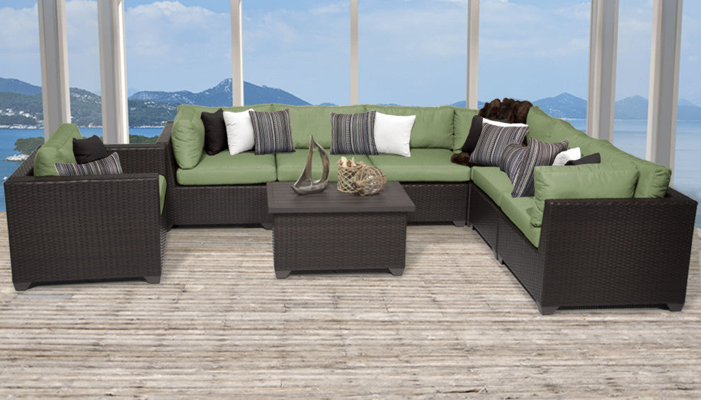 Belle 8 Piece Outdoor Wicker Patio Furniture Set 08b