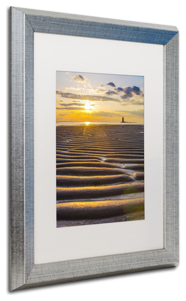 PIPA Fine Art ''Sandbars'' Matted Framed Art, 20x16