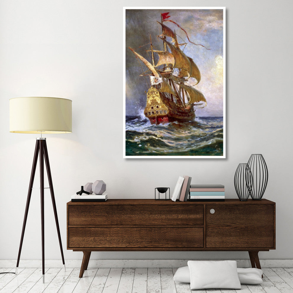 "Knight of The Double Cross - Detail" Print by Jean Leon Gerome Ferris, 42"x62"