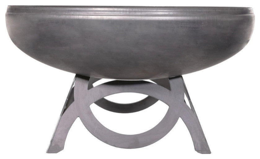 Ohio Flame Liberty Round Steel Fire Pit, 48" Round, Curved Base