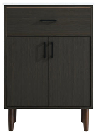 Home Living 24" Single Bathroom Vanity, Mocha Brown