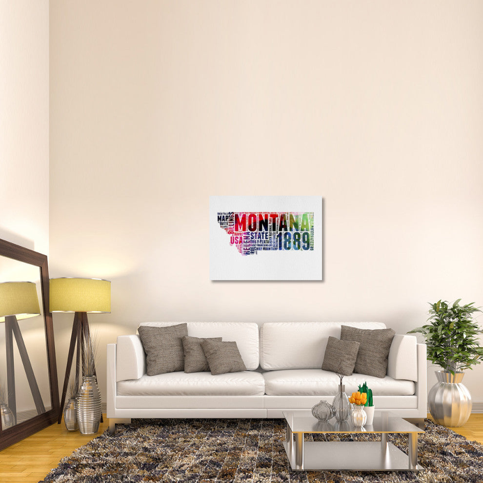 "Montana Word Cloud 2" Fine Art Print