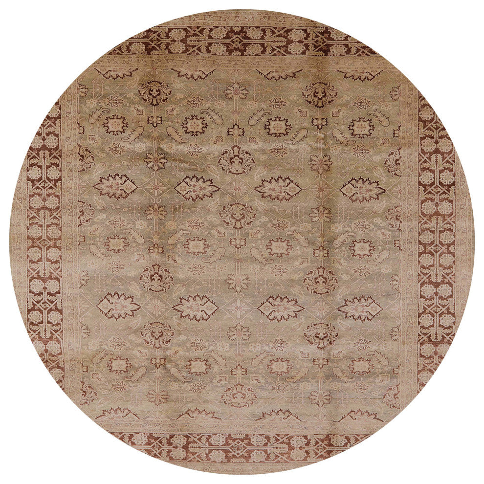 Ahgly Company Indoor Round Mid-Century Modern Area Rugs, 4' Round