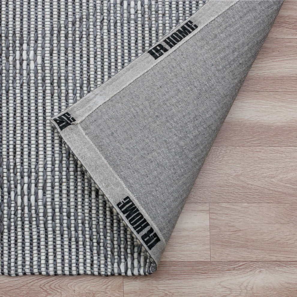Camden Gray/Ivory Transitional Diamond Wool Indoor Area Rug, 7'9" x 9'9"