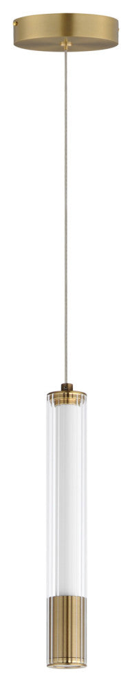 ET2 E11061-144 Cortex 11" Tall LED Mini Pendant - Natural Aged Brass
