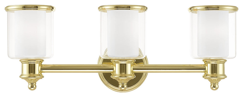 Livex Lighting Polished Brass 3-Light Bath Vanity