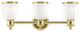 Livex Lighting Polished Brass 3-Light Bath Vanity
