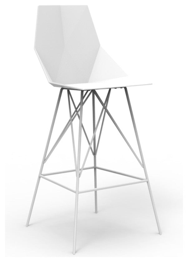 Vondom Faz Indoor/Outdoor Bar Stool, White