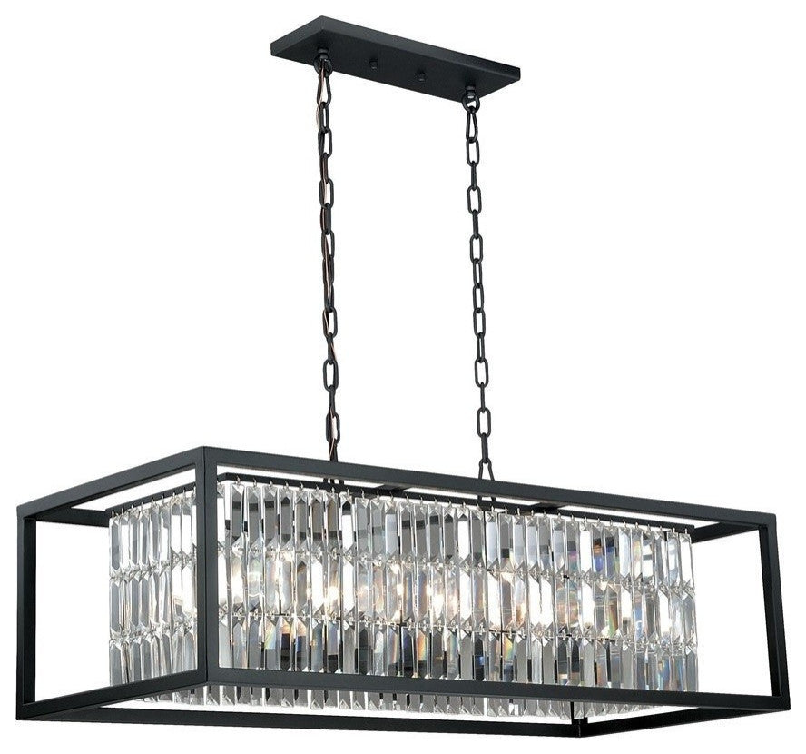 Catana 8L Linear Chandelier Oil Rubbed Bronze