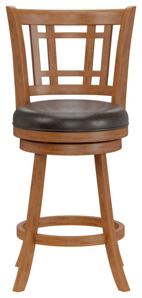 Fairfox Wood Swivel Stool, Counter Stool
