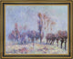 Gustave Loiseau Willows in FogFramed Premium Canvas Print, 16"x20"