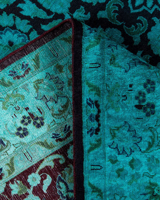 Fine Vibrance, One-of-a-Kind Hand-Knotted Area Rug Green, 4'1"x6'5"