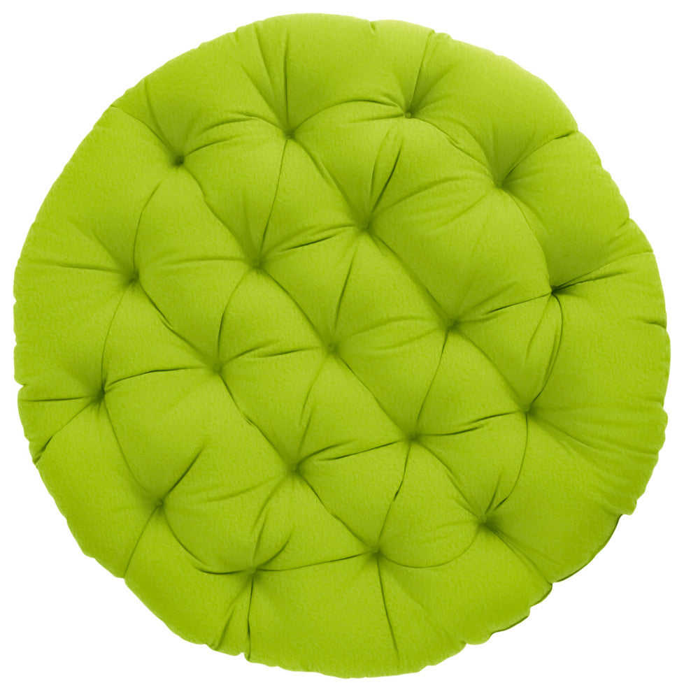 Mozaic Home Suede Lime Round Papasan Cushion 48"