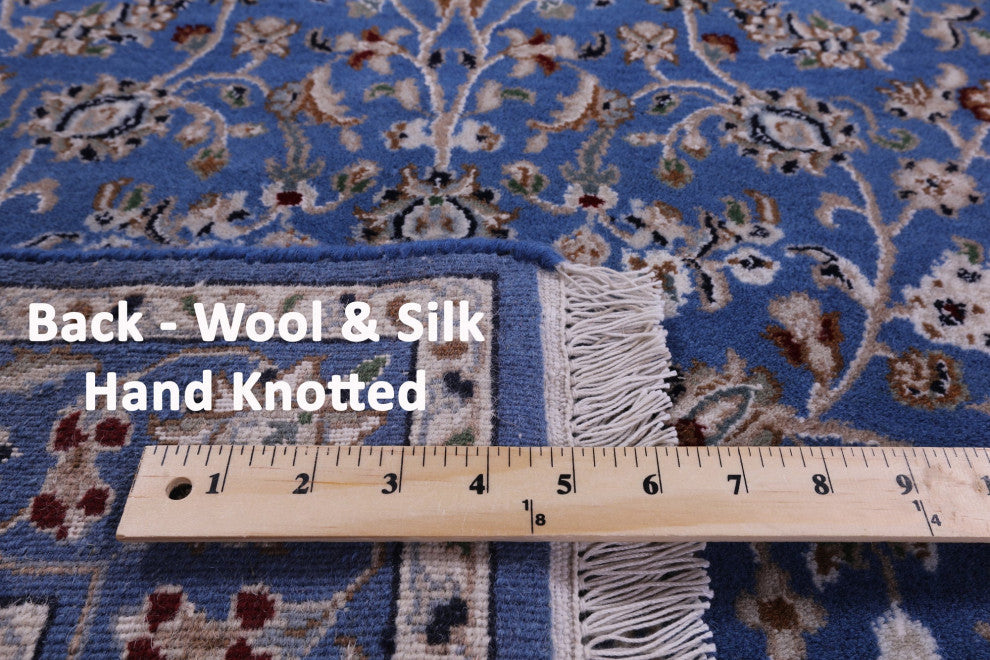 2' 11" X 5' 2" Persian Nain Wool & Silk Handmade Rug - Q15989