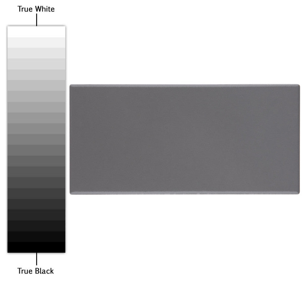 BioTech Piscina Brick Porcelain Floor and Wall Tile, Dark Grey Glossy