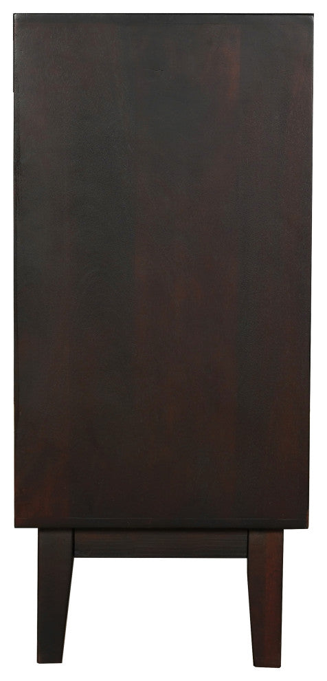 Ethan 4-door Carved Solid Wood Sideboard