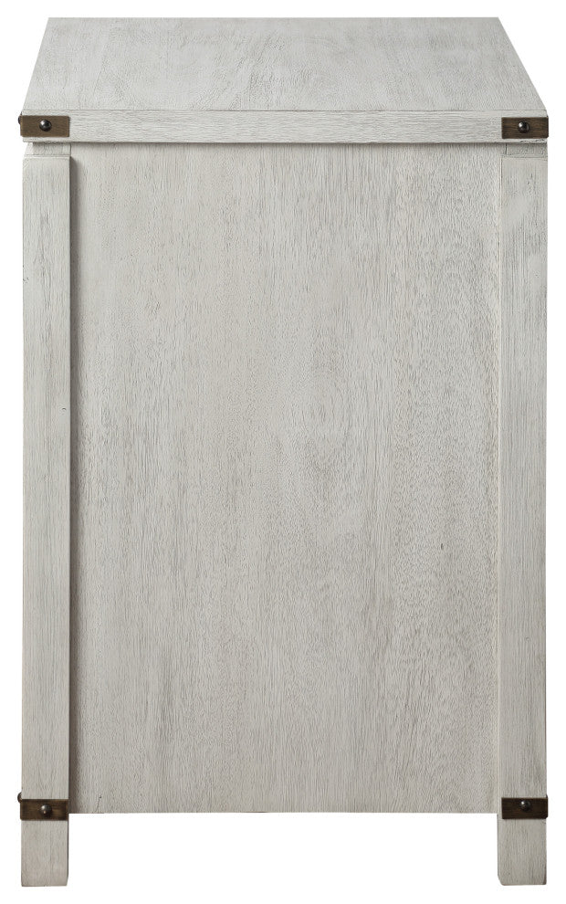 Baton Rouge 2 Drawer File Cabinet, Champagne Oak Finish