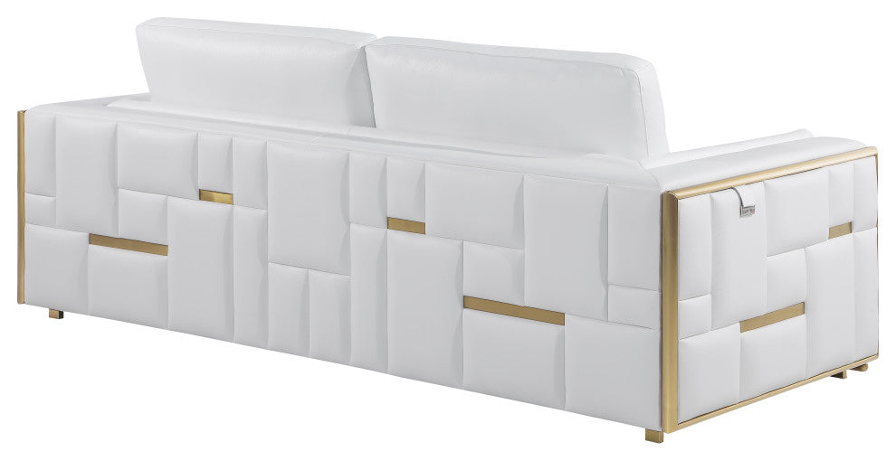 Luna Top Grain Italian Leather  Loveseat