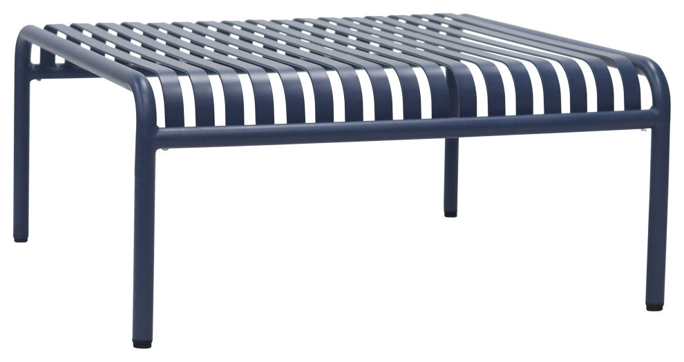 Enid Outdoor Coffee Table, Dark Blue