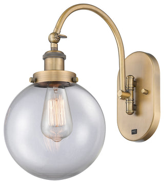 Innovations 918-1W-BB-G202-8-LED 1-Light Sconce, Brushed Brass