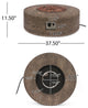 Bremen Outdoor 50,000 BTU Circular Fire Pit, No Tank Holder