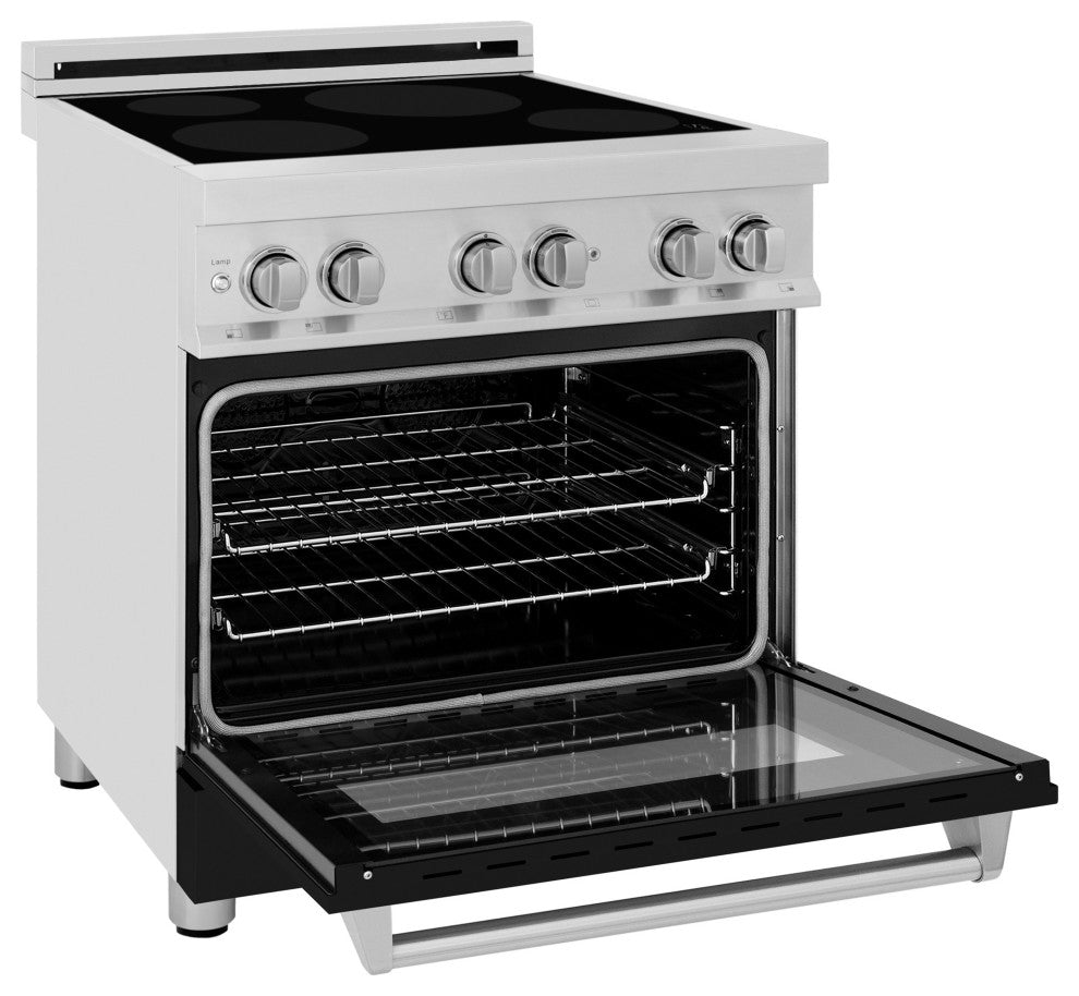 ZLINE 30 Induction Range, Stainless Steel With a Black Matte Door RAIND-BLM-30