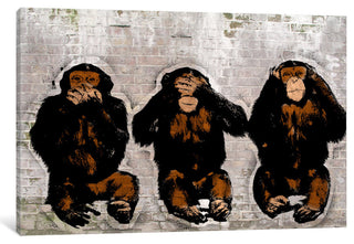 "Monkey See, Monkey Do Gallery" by 5by5collective, 26x18x1.5"