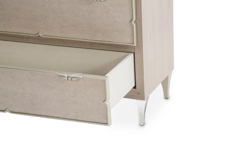 Aico Amini Camden Court 6 Drawer Chest in Pearl