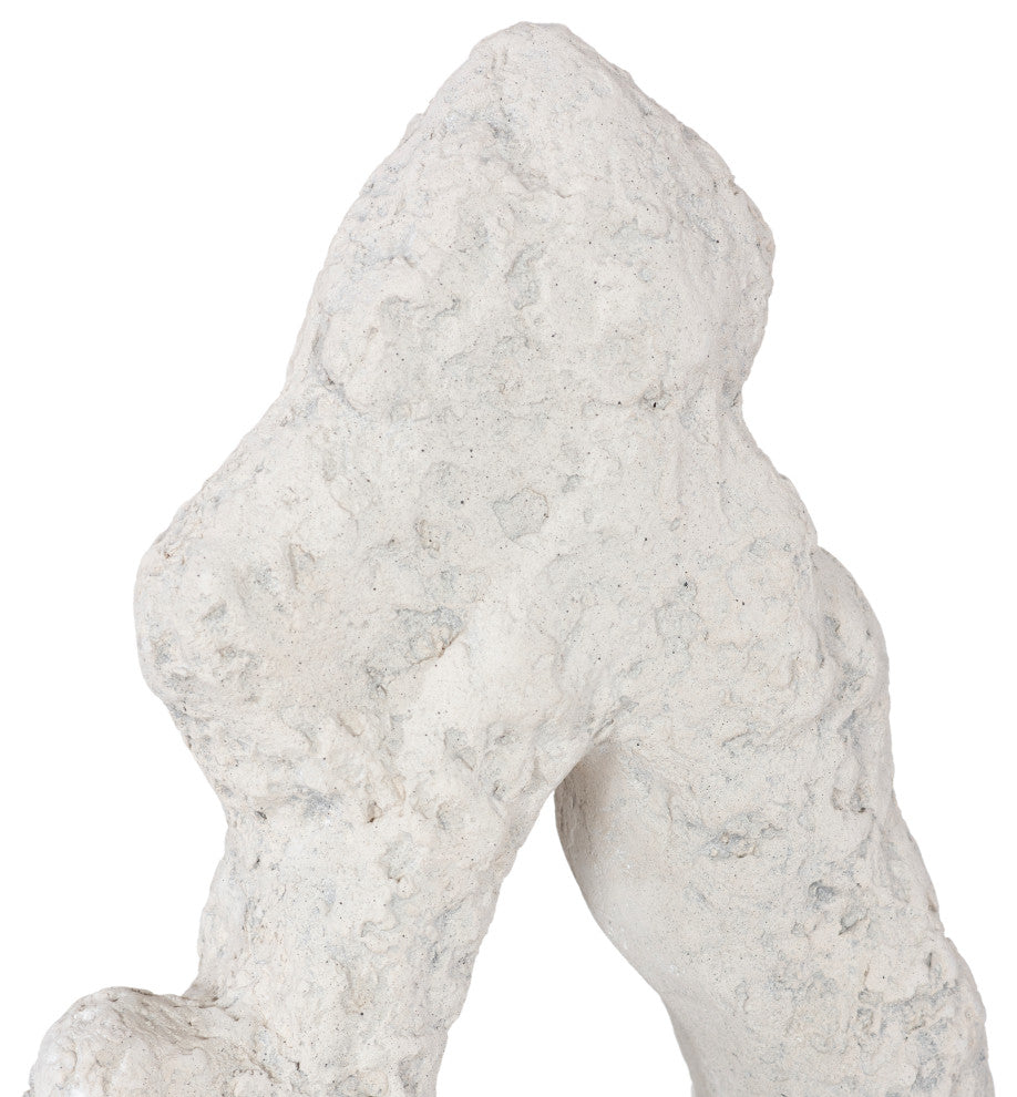 Cast Stone Table Top Sculpture, Single Hole, Roman Stone