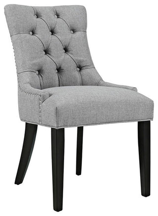 Modern Light Gray Regent Fabric Dining Chair