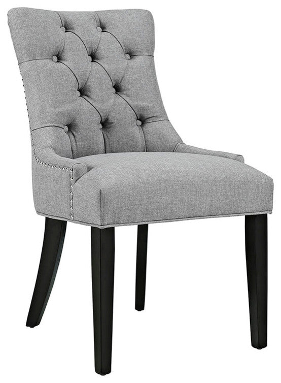 Modern Light Gray Regent Fabric Dining Chair