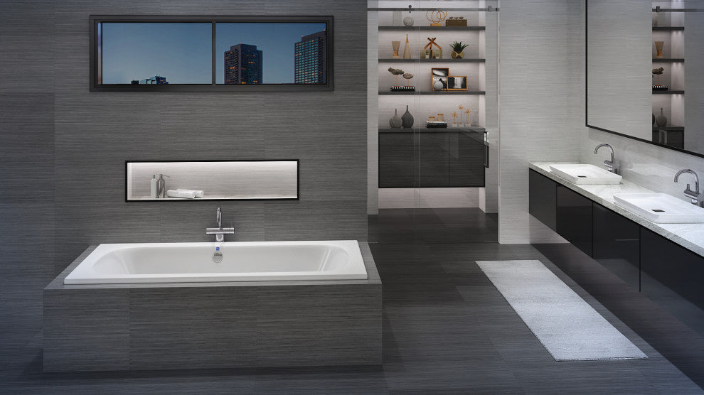 Malibu Jacksonville Rectangle Whirlpool Bathtub 72x36x22 White