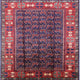 Ahgly Company Indoor Square Mid-Century Modern Area Rugs, 5' Square