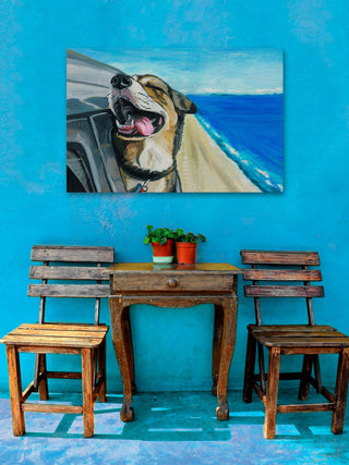 "Talented Waiter" Painting Print on Wrapped Canvas, 45"x30"