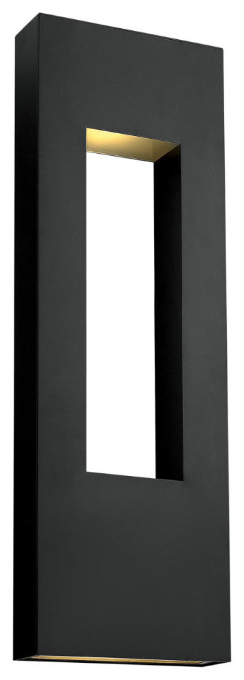 Hinkley Atlantis Extra Large Wall Mount Lantern, Satin Black