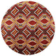 Ahgly Company Indoor Round Mid-Century Modern Area Rugs, 5' Round