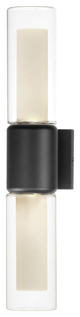 ET2 E30194-93 Dram 2 Light 23" Tall LED Wall Sconce - Black