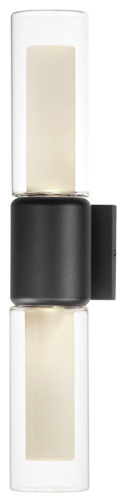 ET2 E30194-93 Dram 2 Light 23" Tall LED Wall Sconce - Black