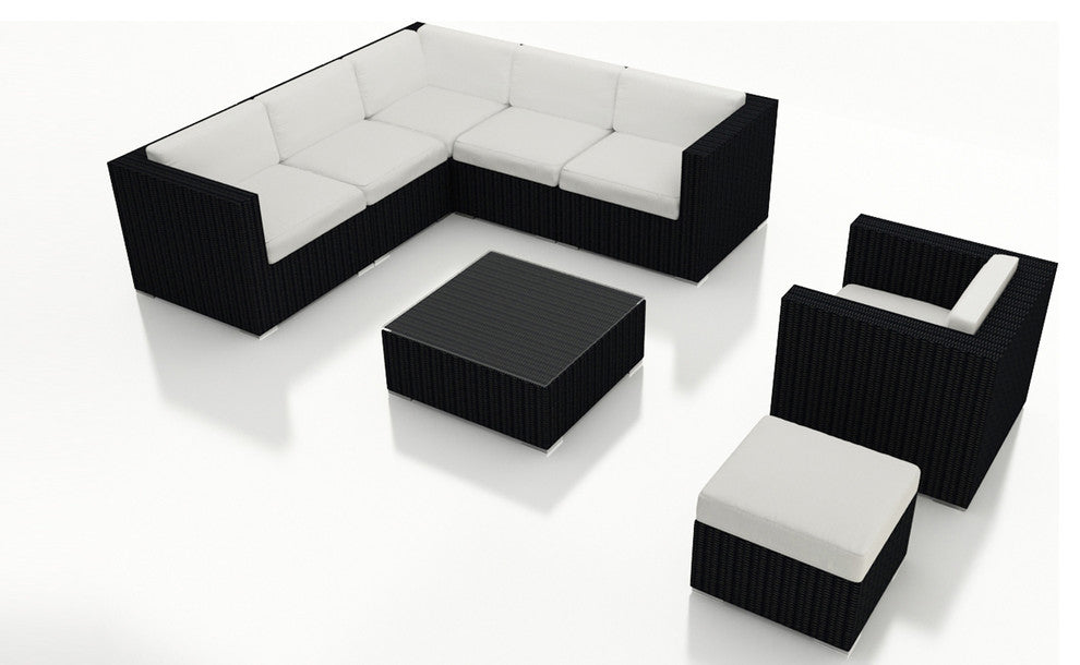Urbana 8 Piece Sectional Set, Canvas Natural