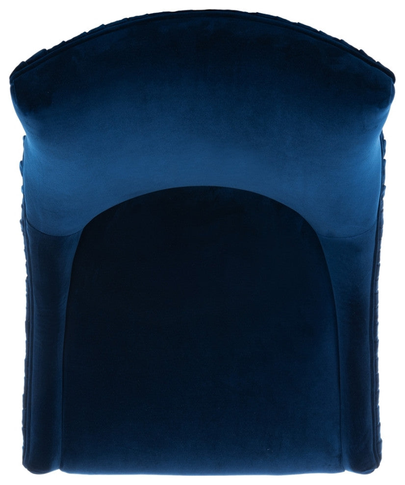 Safavieh De Luca Acrylic Leg Dining Chair Navy