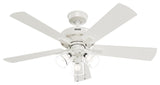 Fresh White 52"Ceiling Fan from the Crestfield Collection