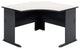 Series A 48" Corner Desk, Slate, White Spectrum