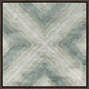 Concentration of Green IV, 37.25"x37.25", Espresso Natural Wood Gallery Floater