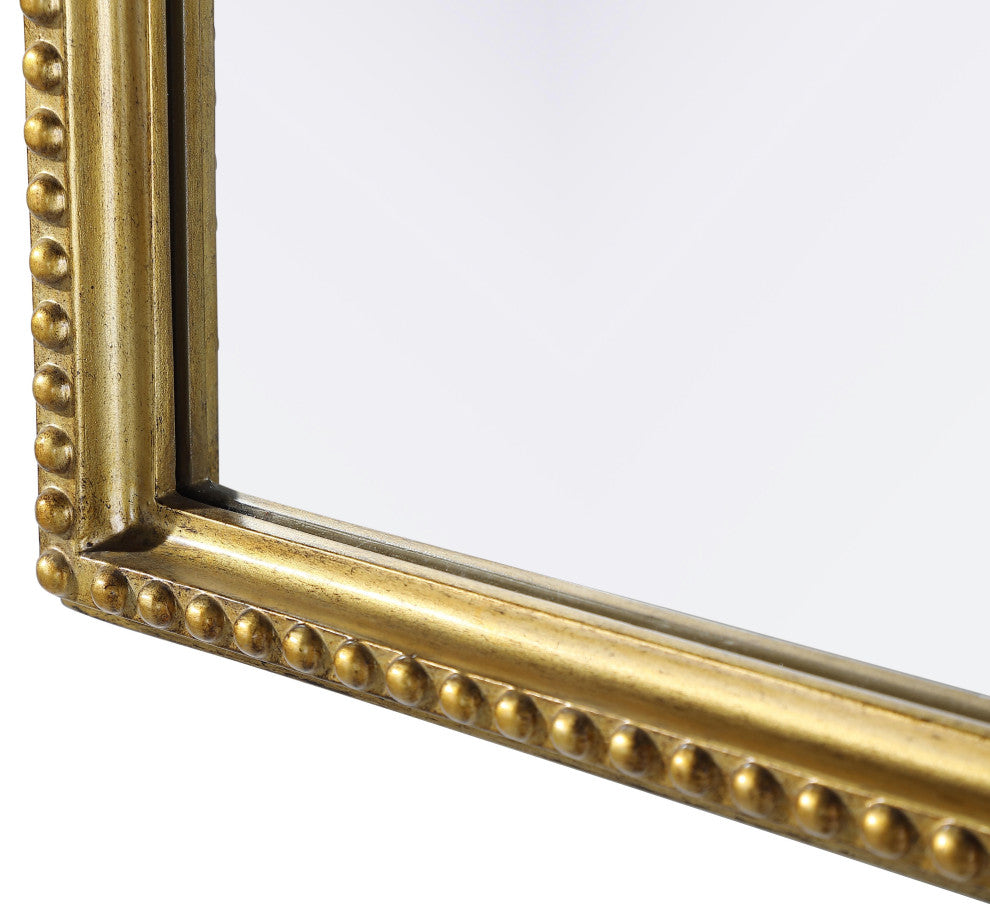 Home Living Vintage Resin Mirror 30x72, Antique Brass